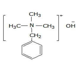 芐基三甲基氫氧化銨 ，40%（甲醇溶液）